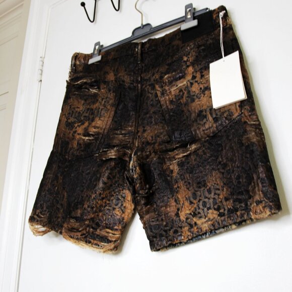 BNWT SS25 ACNE STUDIOS LOOSE FIT DENIM MONOGRAM SHORTS 46 & 50 - Picture 7 of 13
